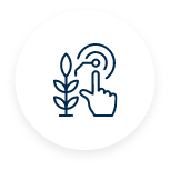 Icon representing No-Till farming practices for improved soil health and sustainable agriculture